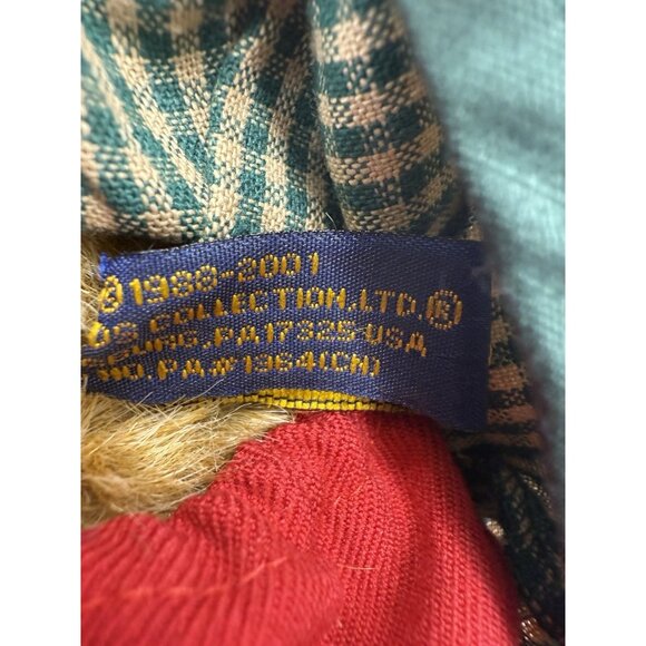 Vintage Boyd's Bears 8"Teddy Bear Plush Dixie with Lady Bug & Bow 2001 Tags - Picture 8 of 12